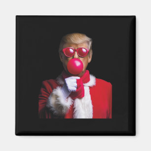 Pink Trump Bubble Gum Shirt 2024 Christmas Preside Magnet