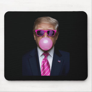 Pink Trump Bubble Gum Shirt 2024 Vote President Fu Mouse Pad