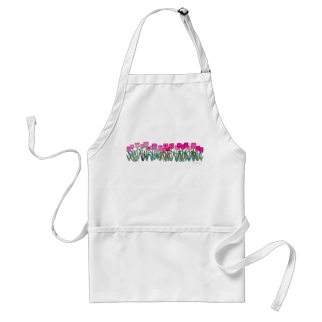 Pink Tulip Apron (Front)