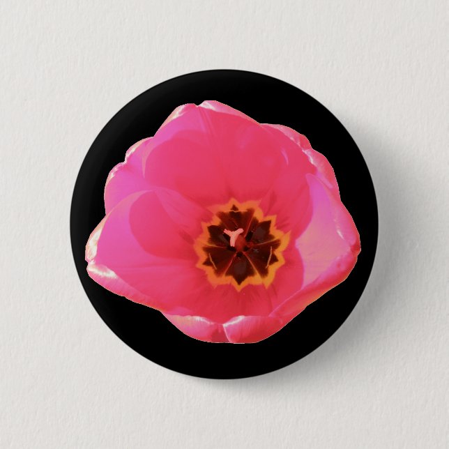 Pink Tulip Button (Front)