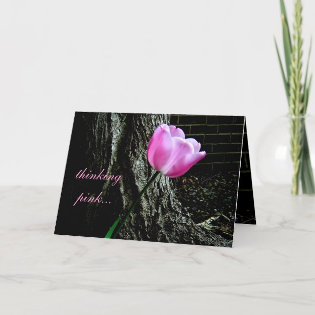Pink Tulip Card (Front)