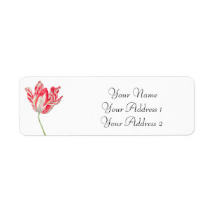 Pink Tulip Custom Avery Address Labels