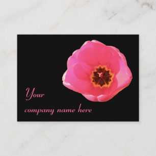 Pink Tulip Customisable Business Card