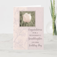 Pink Tulip Granddaughter Wedding Congratulations