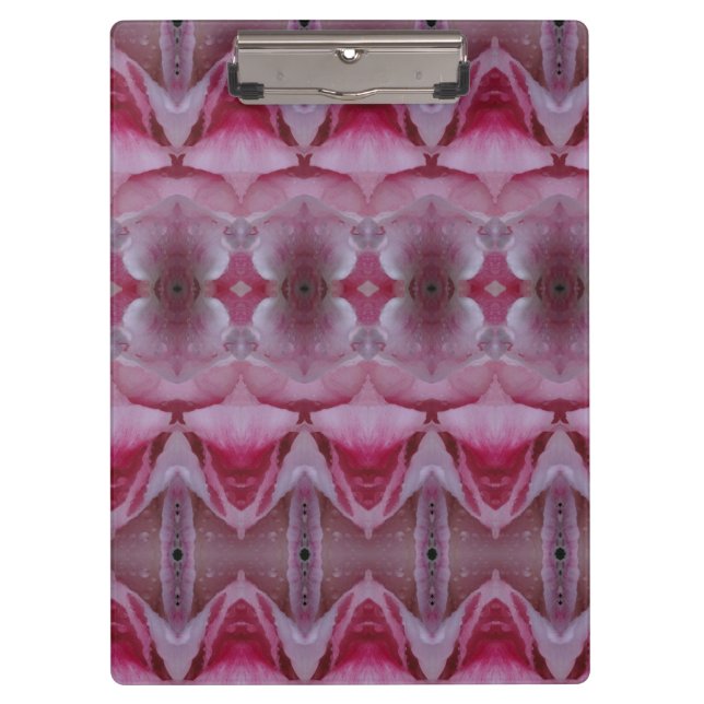Pink Tulip Ikat Also Clipboard (Front)