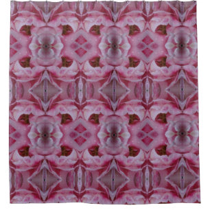 Pink Tulip Ikat Too Shower Curtain