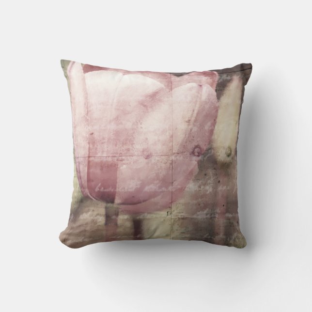 Pink Tulip Inspiration Cushion (Front)
