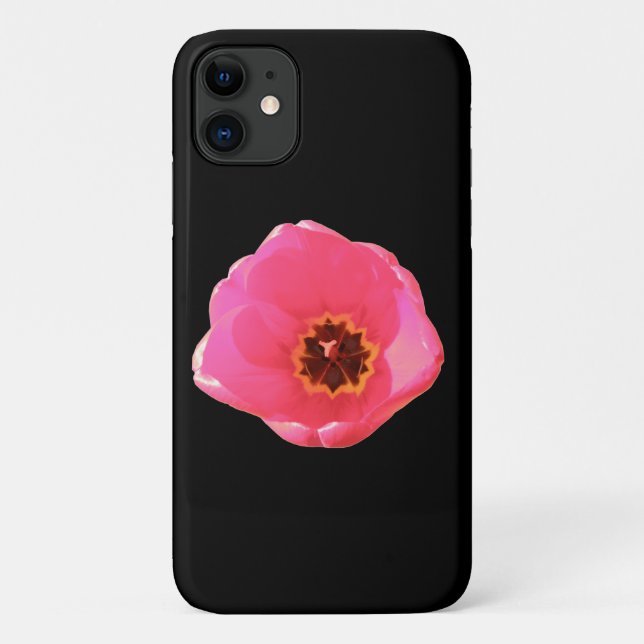 Pink Tulip iPhone 3 Case (Back)