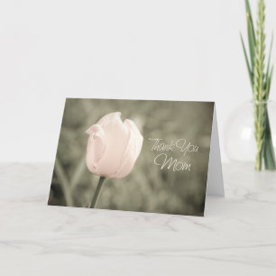 Pink Tulip Mum Wedding Day Thank You Card