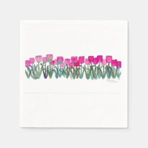 Pink Tulip Napkins