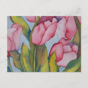 Pink Tulip Postcard