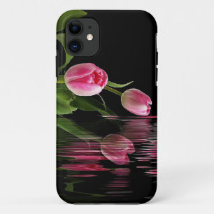 Pink Tulip Reflection Case-Mate iPhone Case