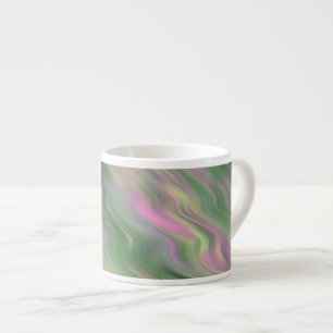 Pink Tulip Wavy Texture Espresso Cup