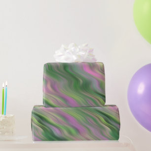 Pink Tulip Wavy Texture Wrapping Paper