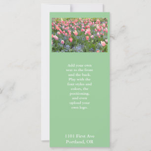 Pink Tulips and Forget-Me-Nots