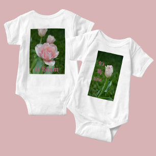 Pink Tulips Baby Bodysuit
