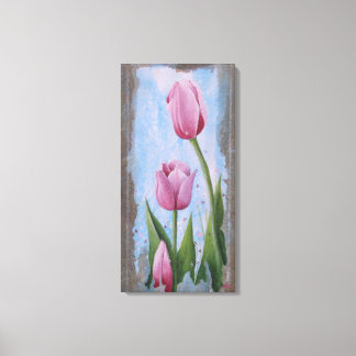 Pink Tulips Canvas Print