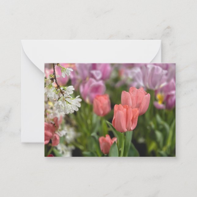 Pink Tulips Card (Front)