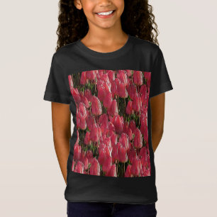 Pink Tulips Floral T-Shirt
