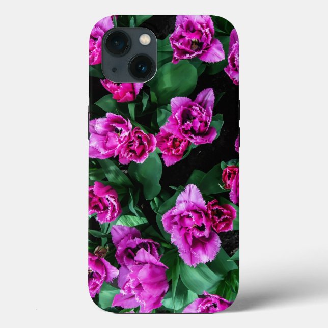 Pink tulips flowers Case-Mate iPhone case (Back)