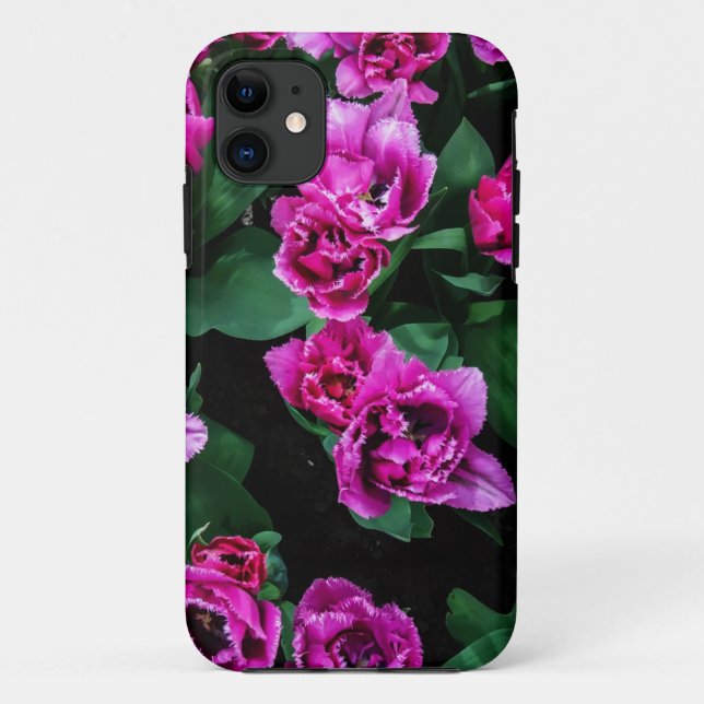 Pink tulips flowers Case-Mate iPhone case (Back)
