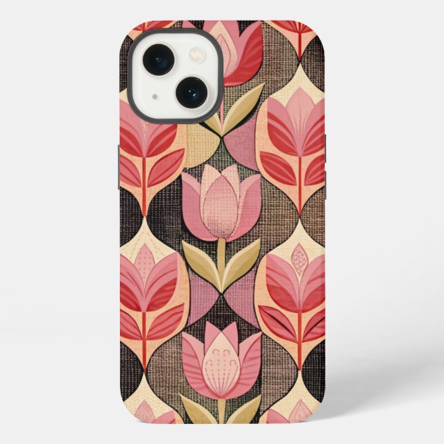 Pink Tulips iPhone Case (Back)