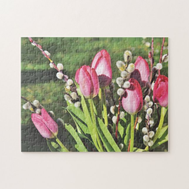 Pink Tulips Jigsaw Puzzle (Horizontal)