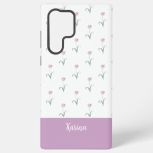 Pink Tulips MagSafe Tough Samsung Galaxy Case
