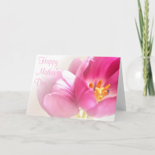Pink Tulips Mother's Day Card