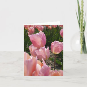 Pink Tulips Note Card