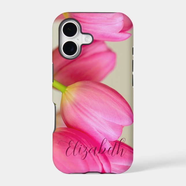 Pink Tulips Personalize (Back)
