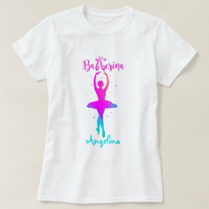 Pink Turquoise Ballerina T-Shirt