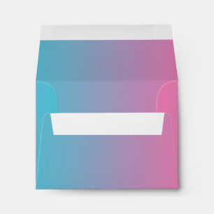 Pink & Turquoise Ombre A2 Envelope