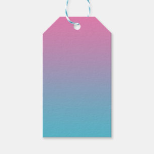 Pink & Turquoise Ombre Gift Tags