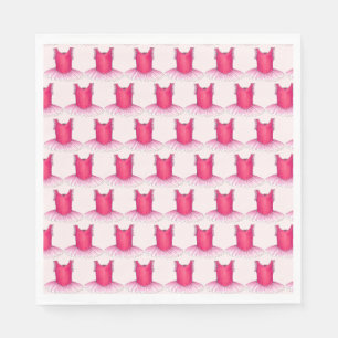 Pink Tutu Ballet Dancer Ballerina Dance Recital Napkin