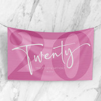 Pink Twenty 20th Twentieth Birthday Party