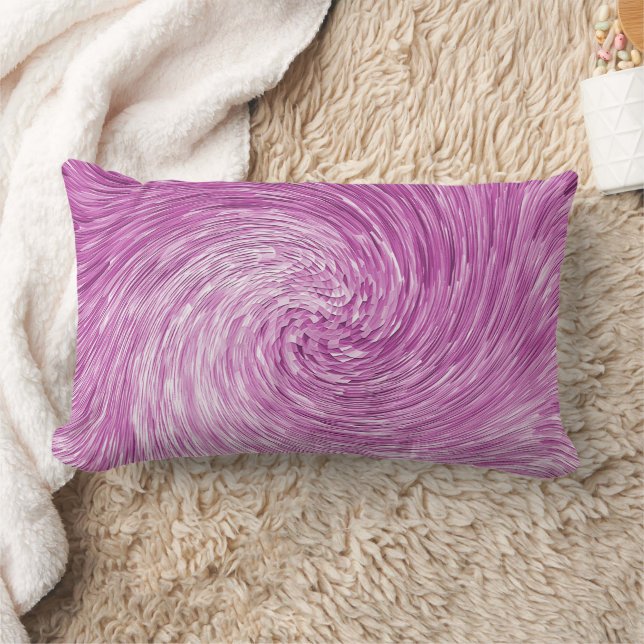 Pink Twirl...... Lumbar Cushion (Blanket)