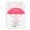 Pink Umbrella Baby Shower Invitation