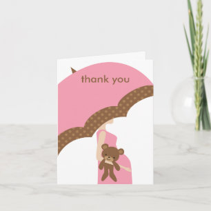 Pink Umbrella Note Cards