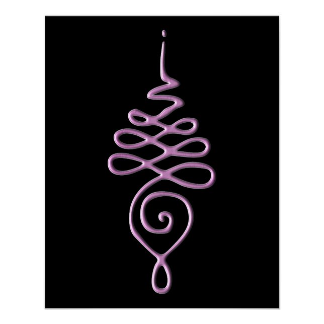 Pink Unalome Poster (Front)