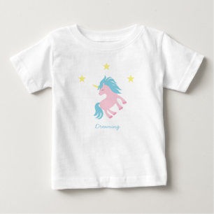 Pink Unicorn Baby T-Shirt