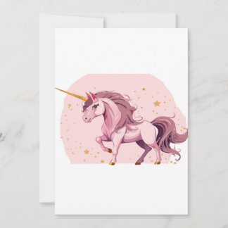 pink unicorn card