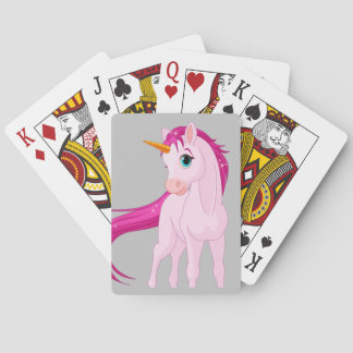 Pink Unicorn Classic Playing Cards