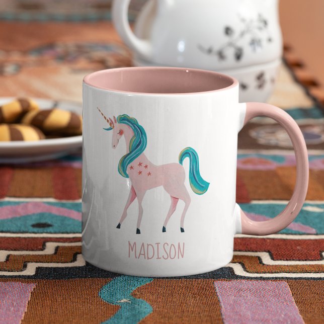 Pink Unicorn cute kids girls Mug (Creator Uploaded)