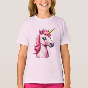 Pink Unicorn Fantasy T-Shirt