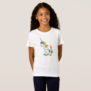 Pink Unicorn Girl's T Shirt