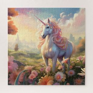 Pink Unicorn Jigsaw Puzzle