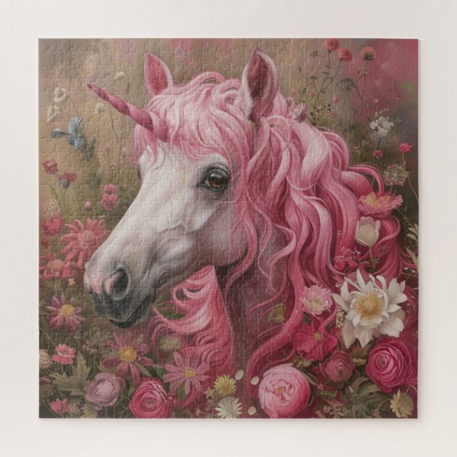 Pink Unicorn Jigsaw Puzzle (Vertical)