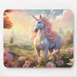 Pink Unicorn Mouse Pad