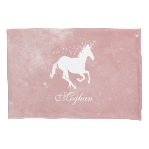 Pink Unicorn Personalised Pillowcase
